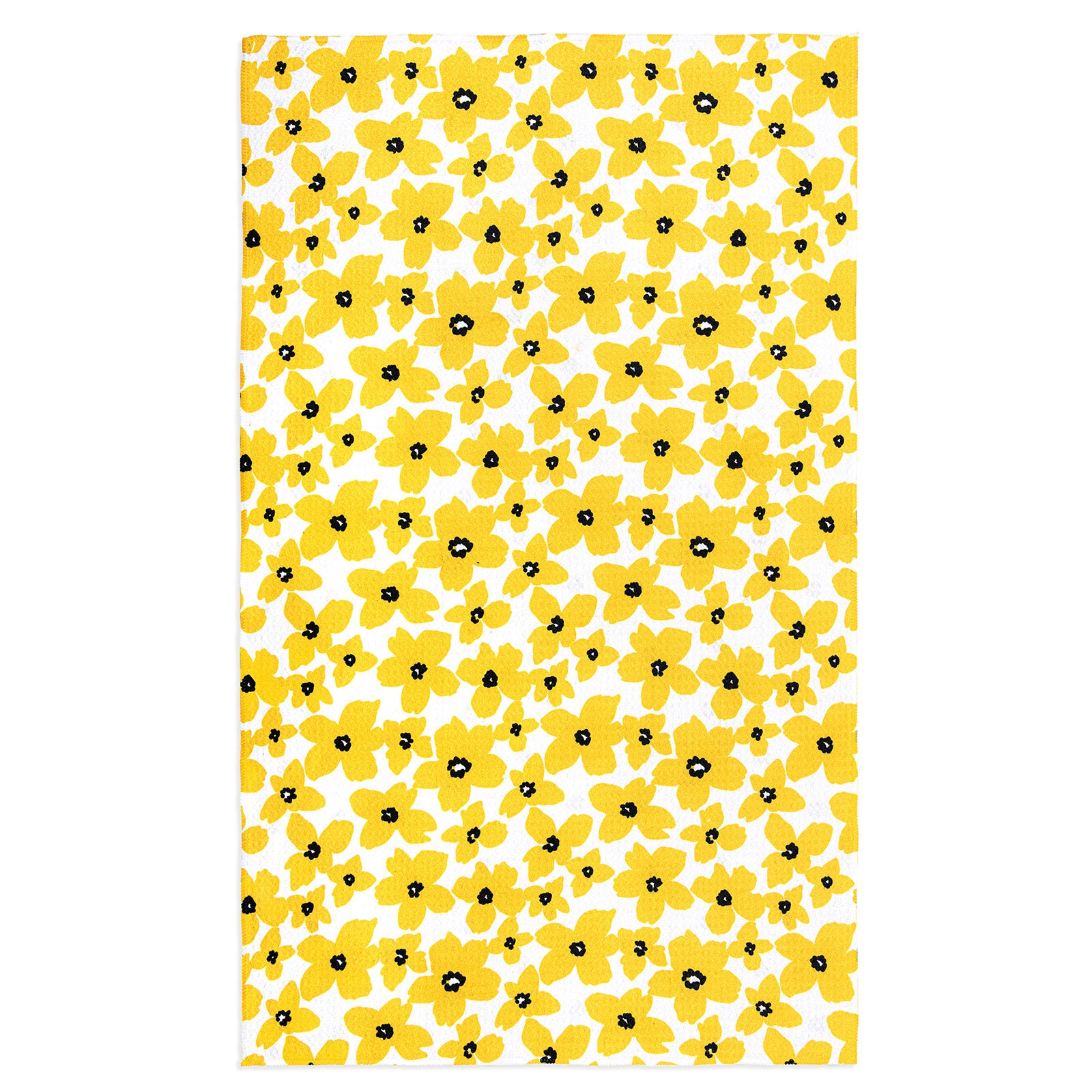 MÜkitchen VIBE Premium Quick Dry Dual Sided Recycled Towel, Buttercup Floral, 18" x 30"