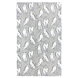 MÜkitchen VIBE Premium Quick Dry Dual Sided Recycled Towel, Curious Cats, 18" x 30"
