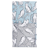 MÜkitchen VIBE Premium Quick Dry Dual Sided Recycled Towel, Curious Cats, 18" x 30"