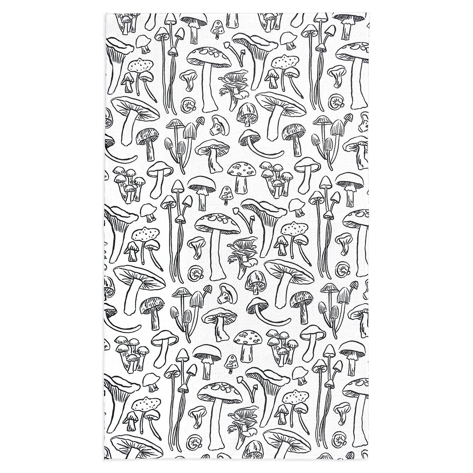 MÜkitchen VIBE Premium Quick Dry Dual Sided Recycled Towel, Mushroom Medley, 18" x 30"