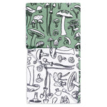 MÜkitchen VIBE Premium Quick Dry Dual Sided Recycled Towel, Mushroom Medley, 18" x 30"