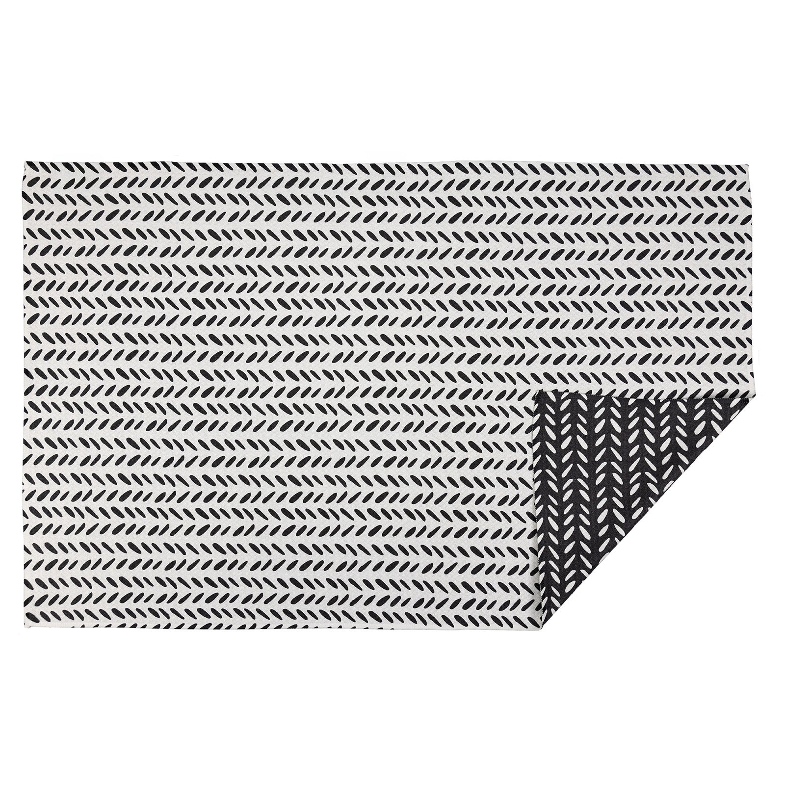 MÜkitchen VIBE Premium Quick Dry Dual Sided Recycled Towel, Herringbone, 18" x 30"