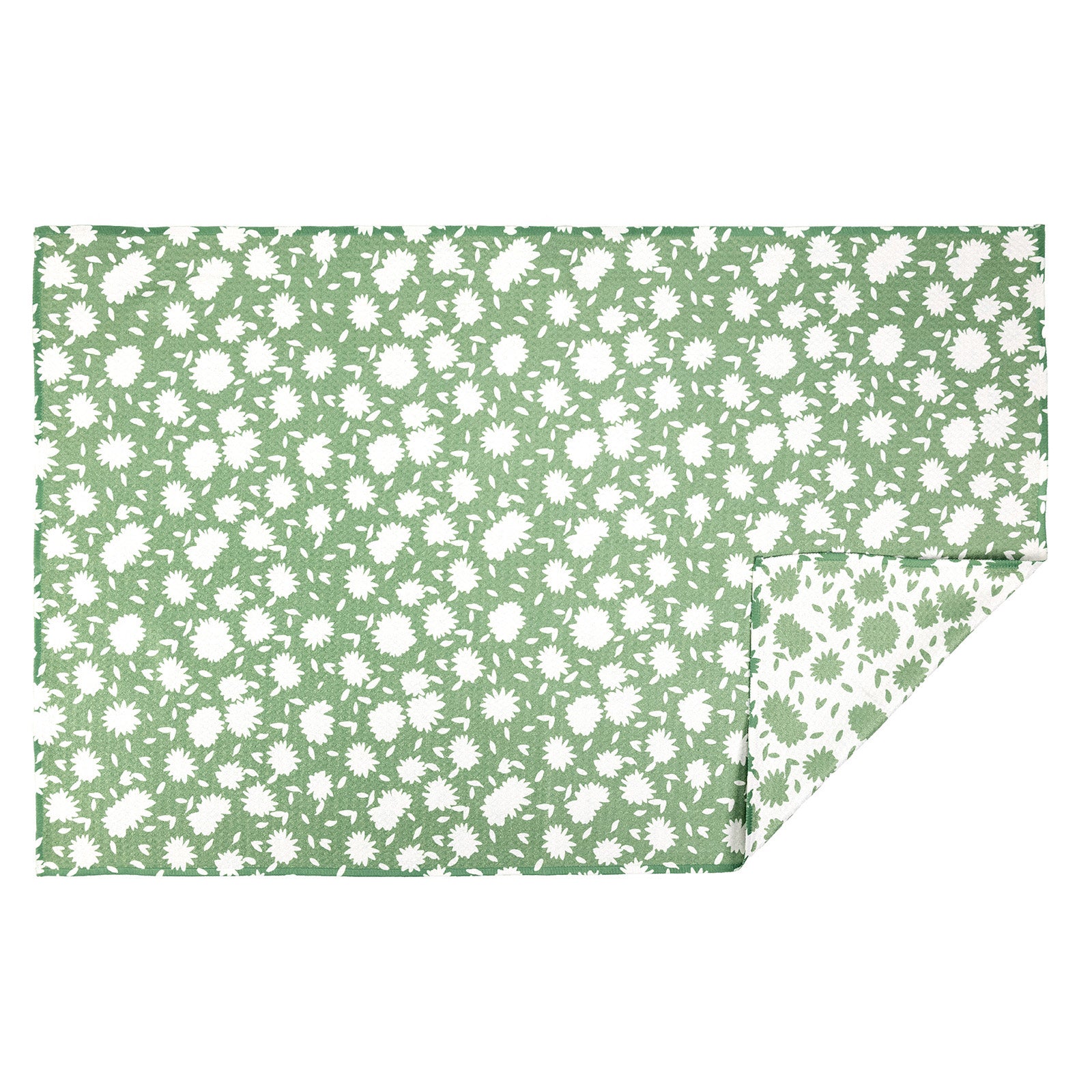 MÜkitchen VIBE Premium Quick Dry Dual Sided Recycled Towel, Aster Green, 18" x 30"