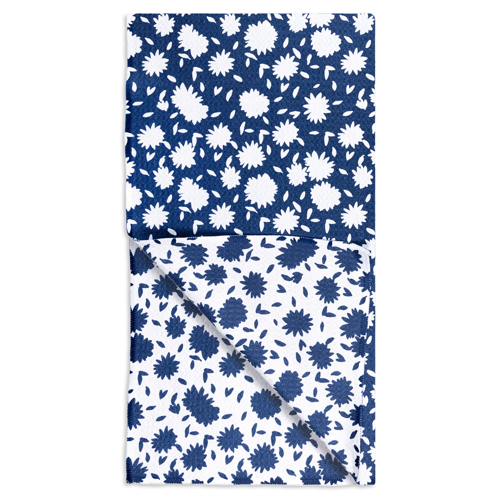MÜkitchen VIBE Premium Quick Dry Dual Sided Recycled Towel, Aster Blue, 18" x 30"