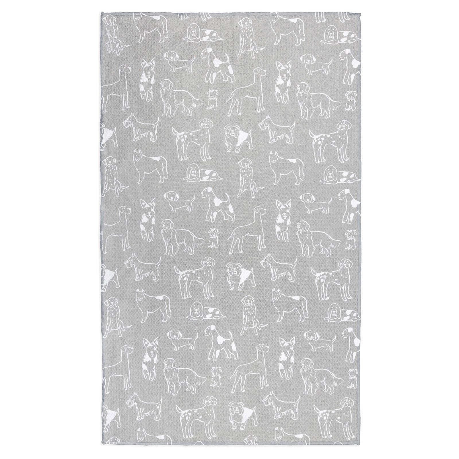 MÜkitchen VIBE Premium Quick Dry Dual Sided Recycled Towel, Dogs, 18" x 30"
