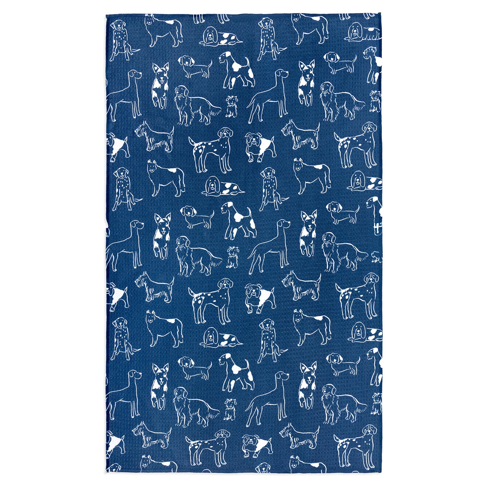 MÜkitchen VIBE Premium Quick Dry Dual Sided Recycled Towel, Dogs, 18" x 30"