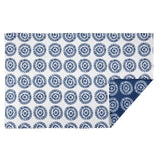 MÜkitchen VIBE Premium Quick Dry Dual Sided Recycled Towel, Radial Blue, 18" x 30"
