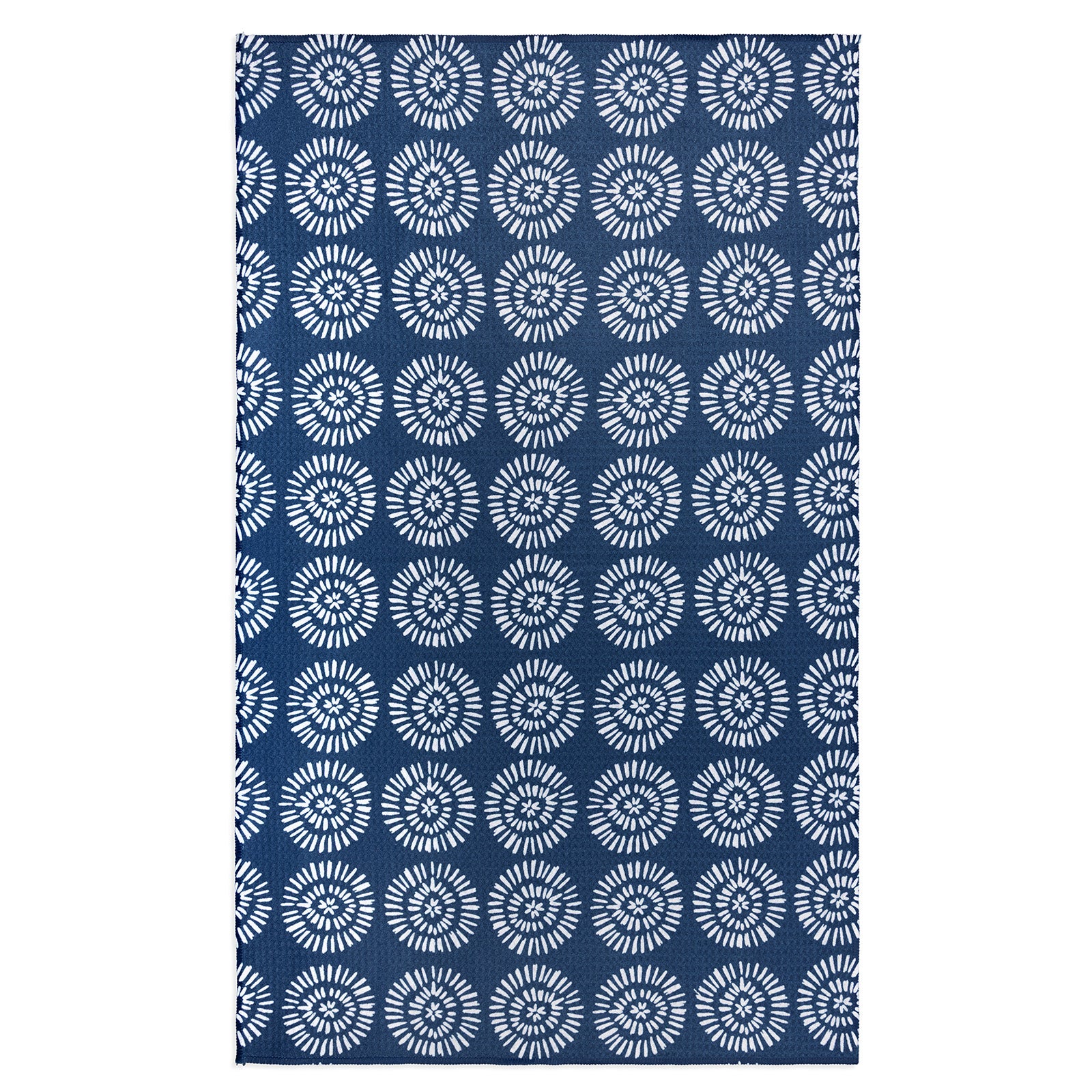 MÜkitchen VIBE Premium Quick Dry Dual Sided Recycled Towel, Radial Blue, 18" x 30"
