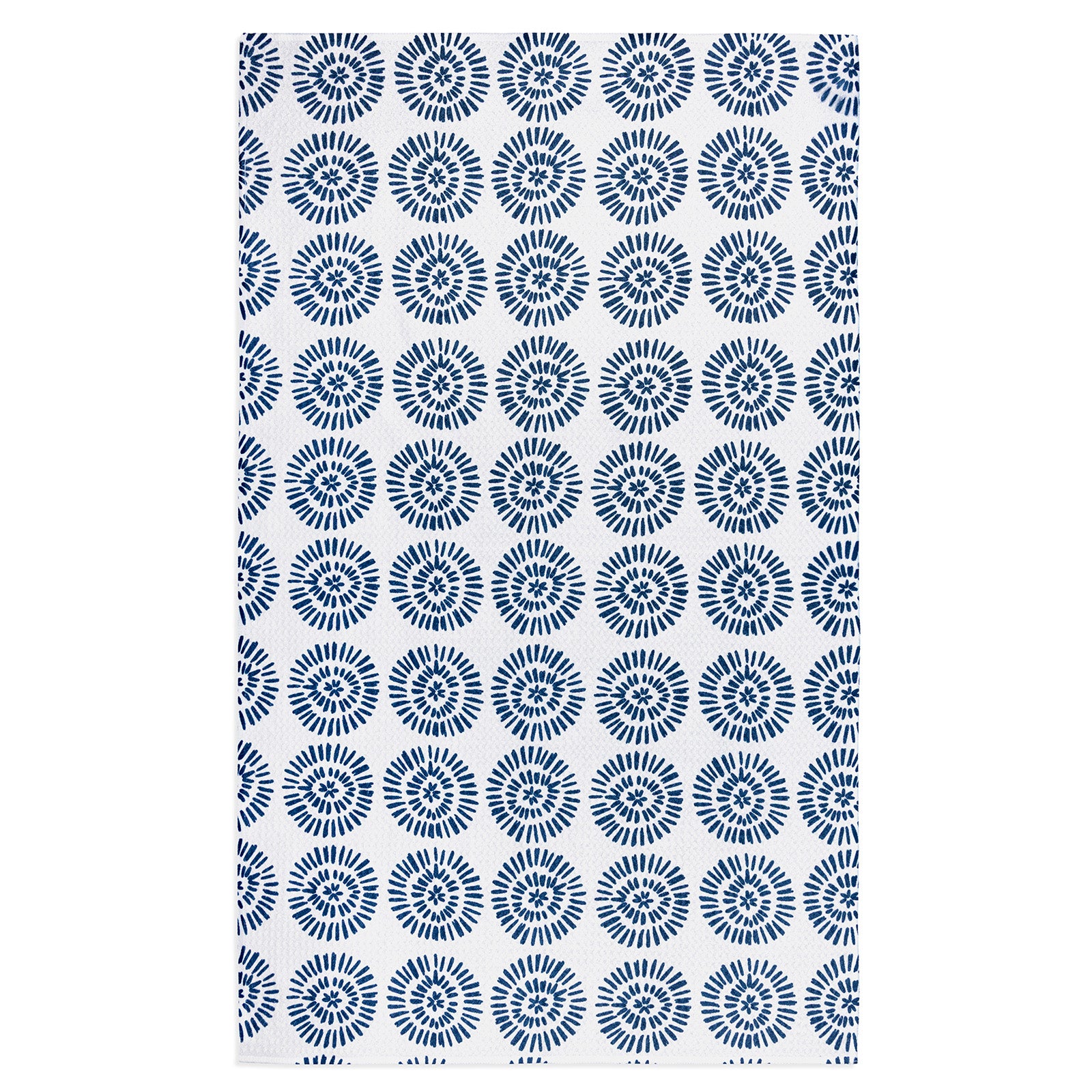 MÜkitchen VIBE Premium Quick Dry Dual Sided Recycled Towel, Radial Blue, 18" x 30"