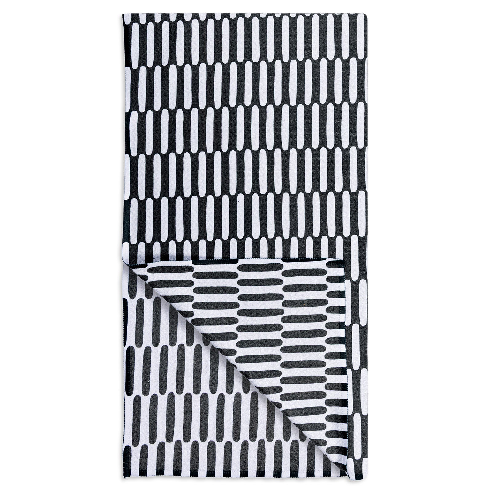MÜkitchen VIBE Premium Quick Dry Dual Sided Recycled Towel, Domino, 18" x 30"
