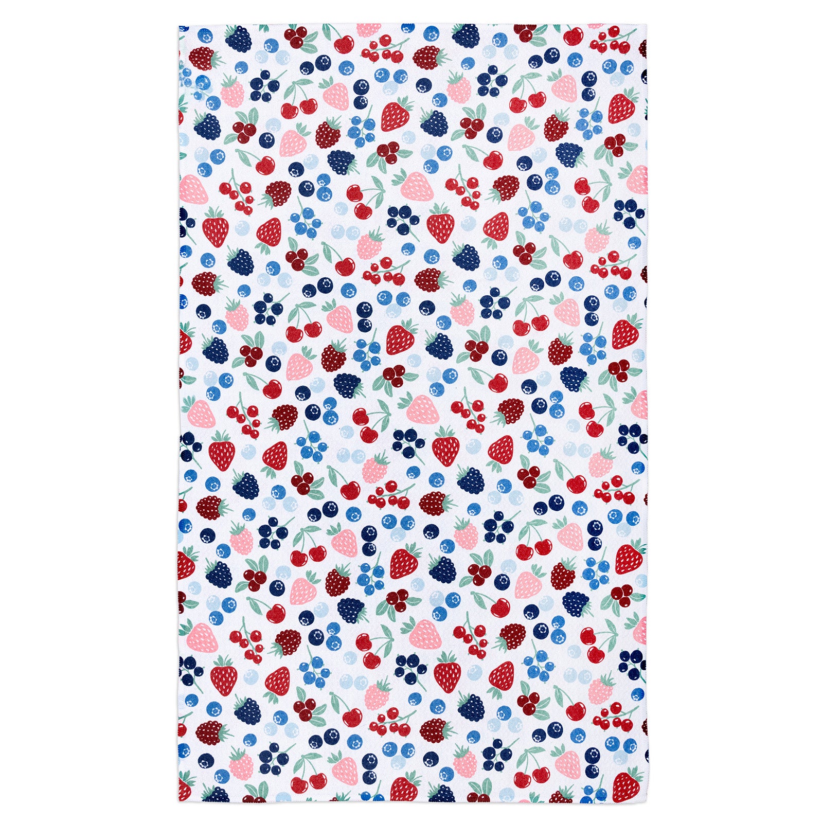 MÜkitchen VIBE Premium Quick Dry Dual Sided Recycled Towel, Mixed Berries, 18" x 30"
