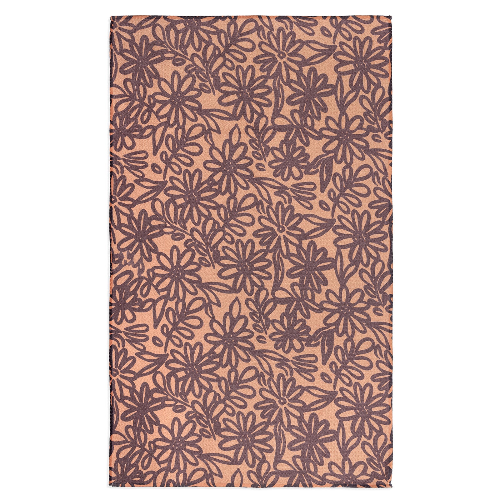 MÜkitchen VIBE Premium Quick Dry Dual Sided Recycled Towel, Graphic Floral, 18" x 30"
