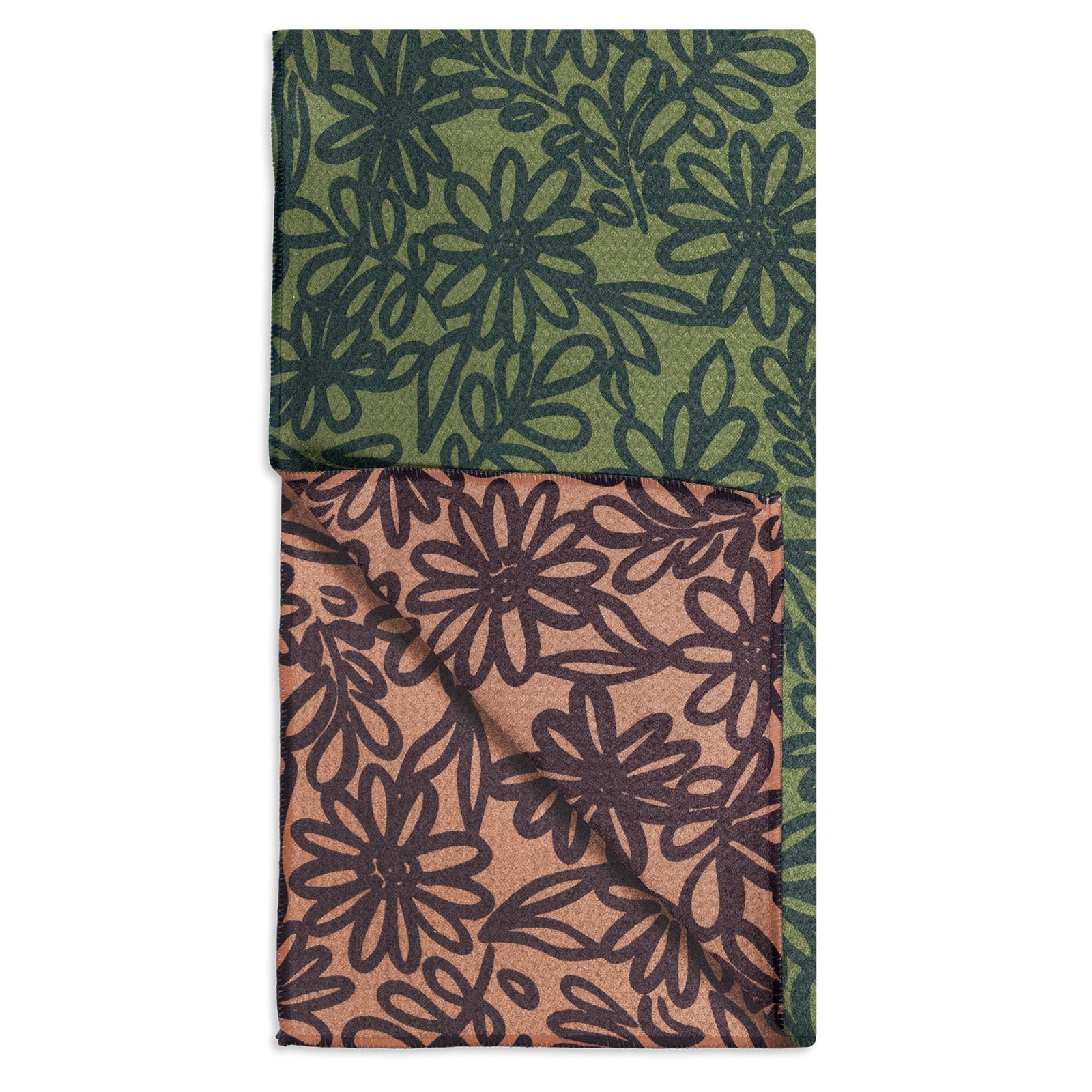 MÜkitchen VIBE Premium Quick Dry Dual Sided Recycled Towel, Graphic Floral, 18" x 30"