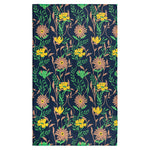 MÜkitchen VIBE Premium Quick Dry Dual Sided Recycled Towel, Vine Floral, 18" x 30"