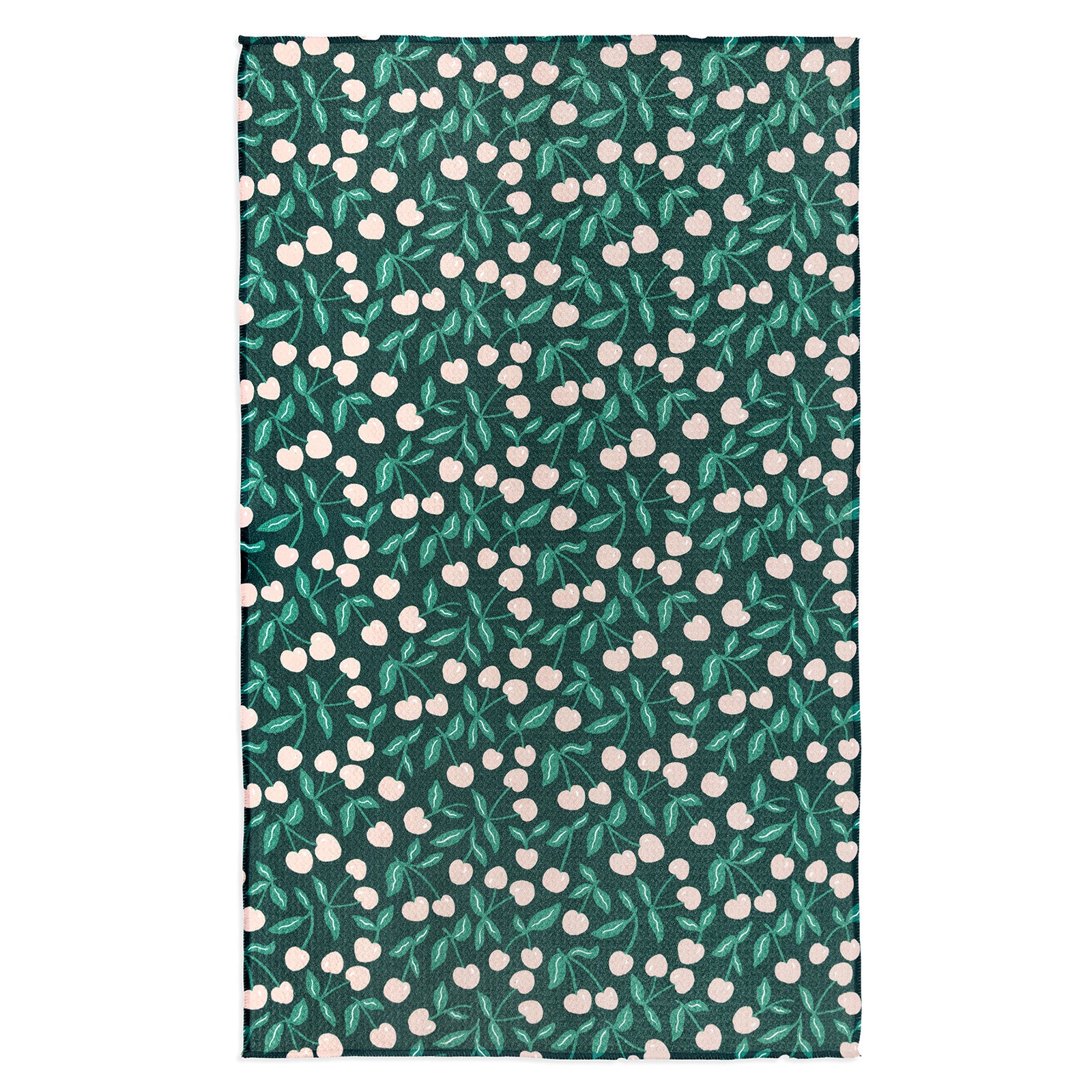 MÜkitchen VIBE Premium Quick Dry Dual Sided Recycled Towel, Cherry Pit, 18" x 30"