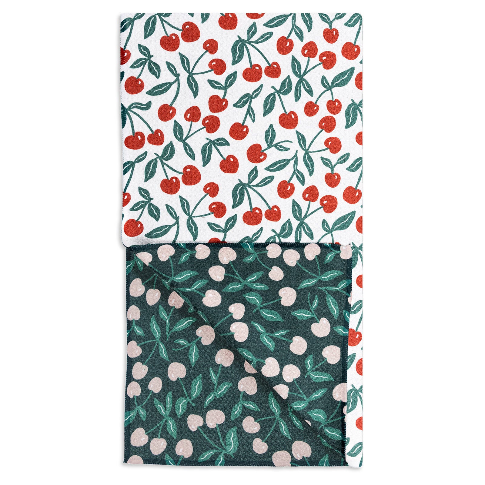 MÜkitchen VIBE Premium Quick Dry Dual Sided Recycled Towel, Cherry Pit, 18" x 30"
