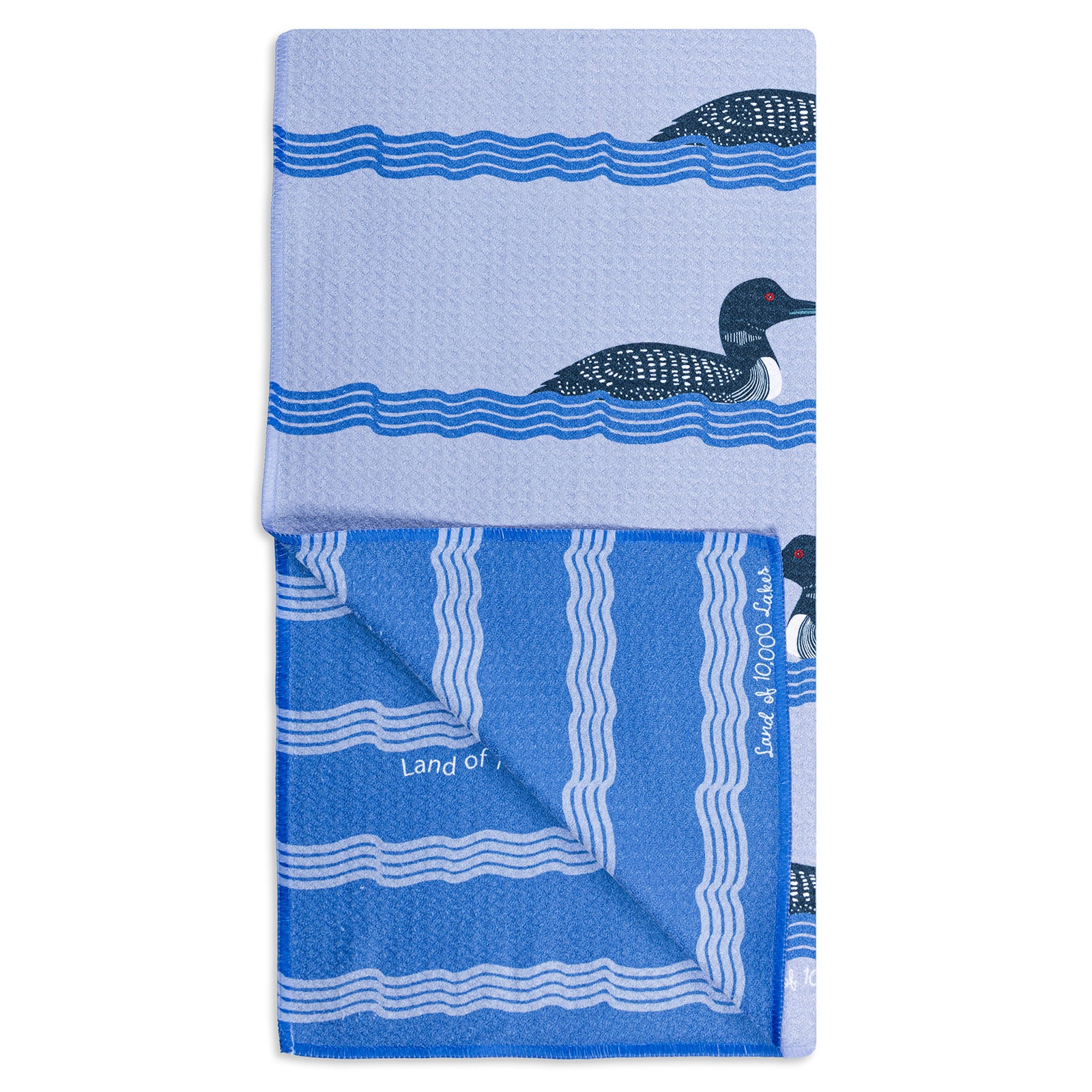 MÜkitchen VIBE Premium Quick Dry Dual Sided Recycled Towel, MN Loon, 18" x 30"