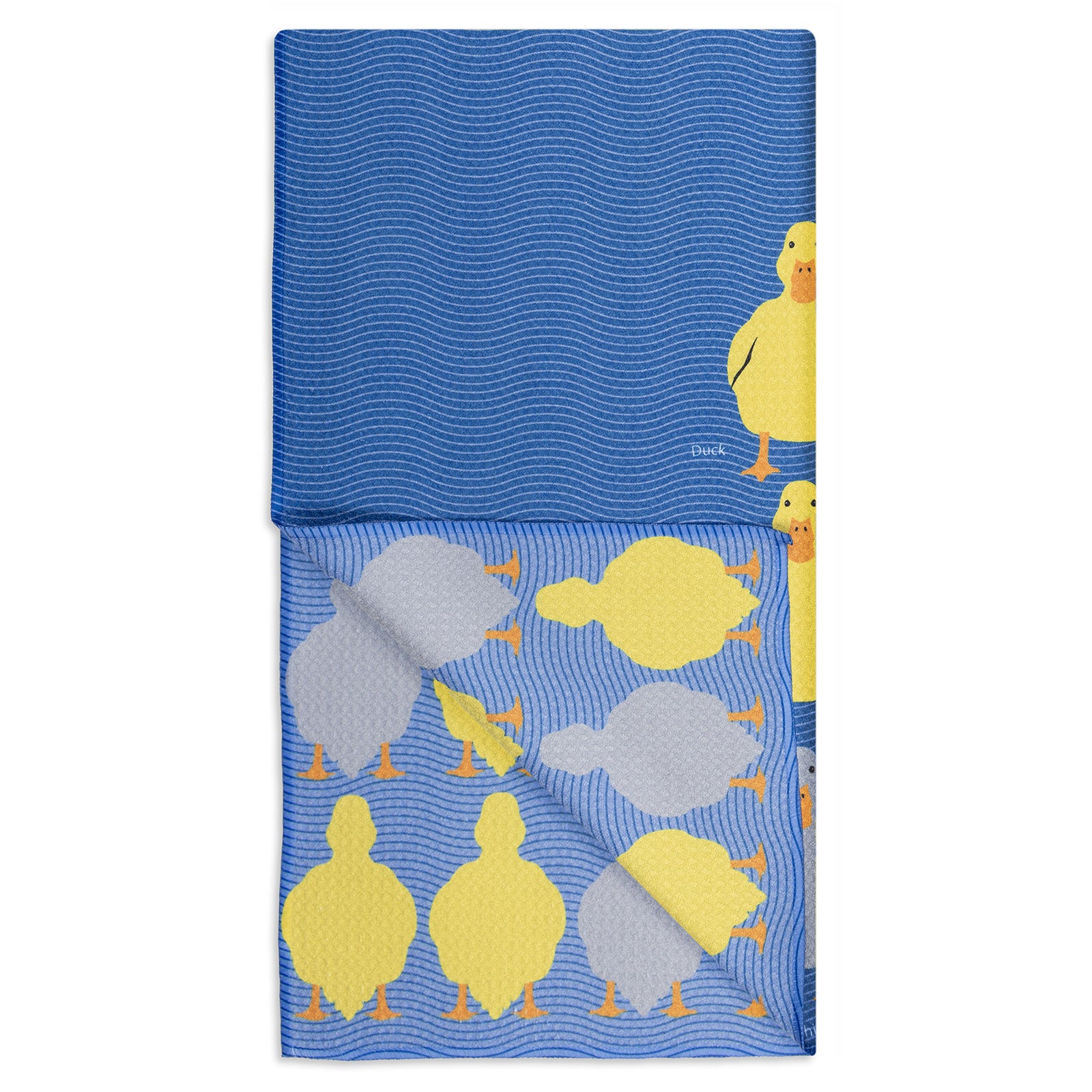 MÜkitchen VIBE Premium Quick Dry Dual Sided Recycled Towel, MN Grey Duck, 18" x 30"