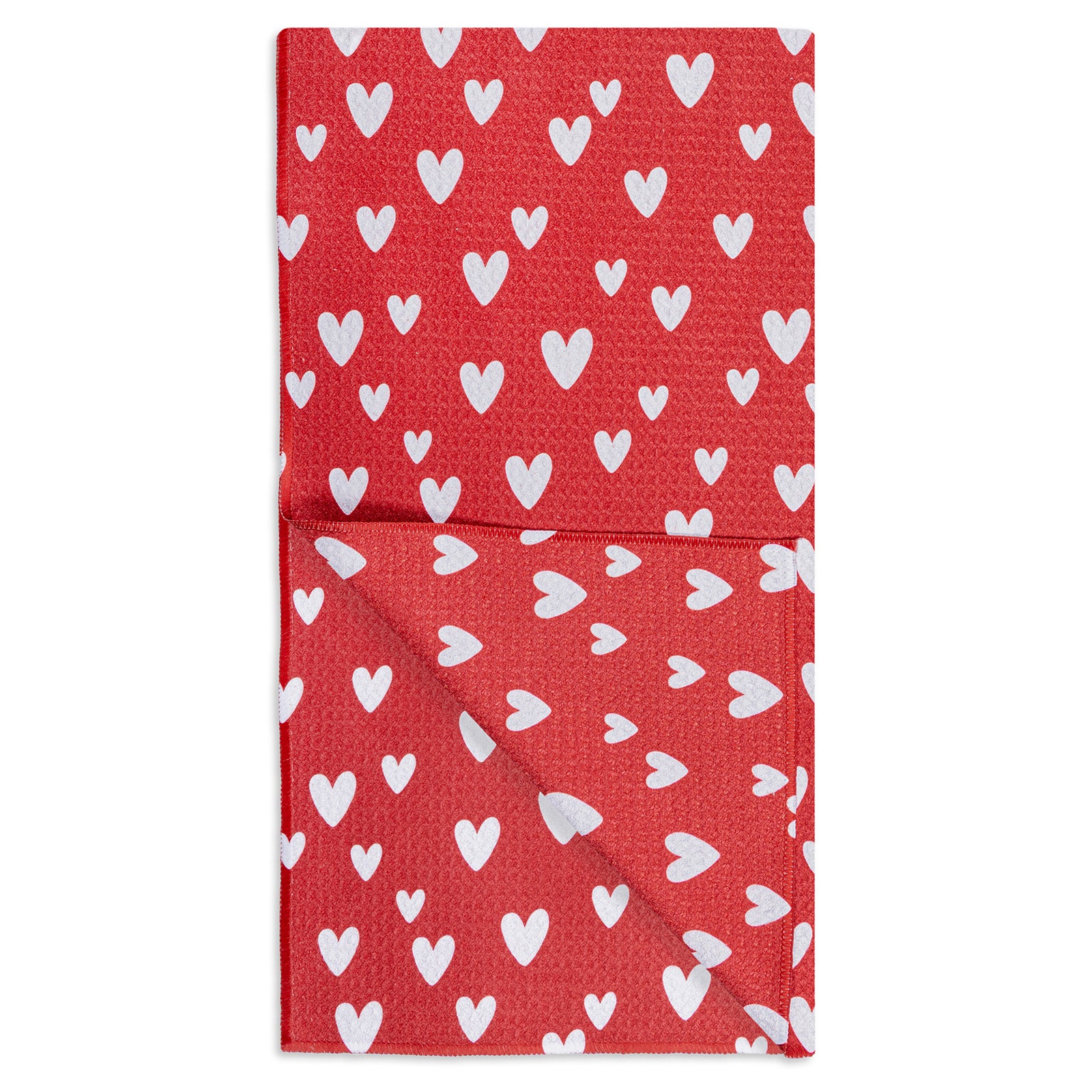MÜkitchen VIBE Premium Quick Dry Dual Sided Recycled Towel, Be Mine, 18" x 30"