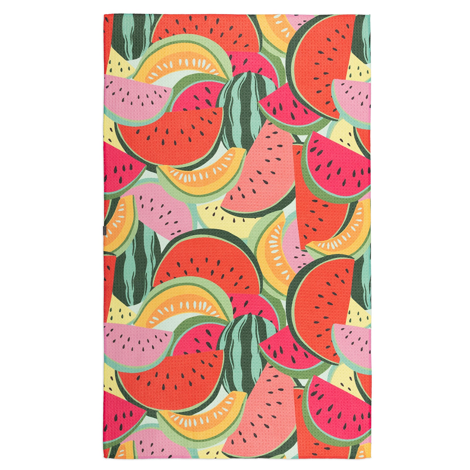 MÜkitchen VIBE Premium Quick Dry Dual Sided Recycled Towel, Melon Pop, 18" x 30"
