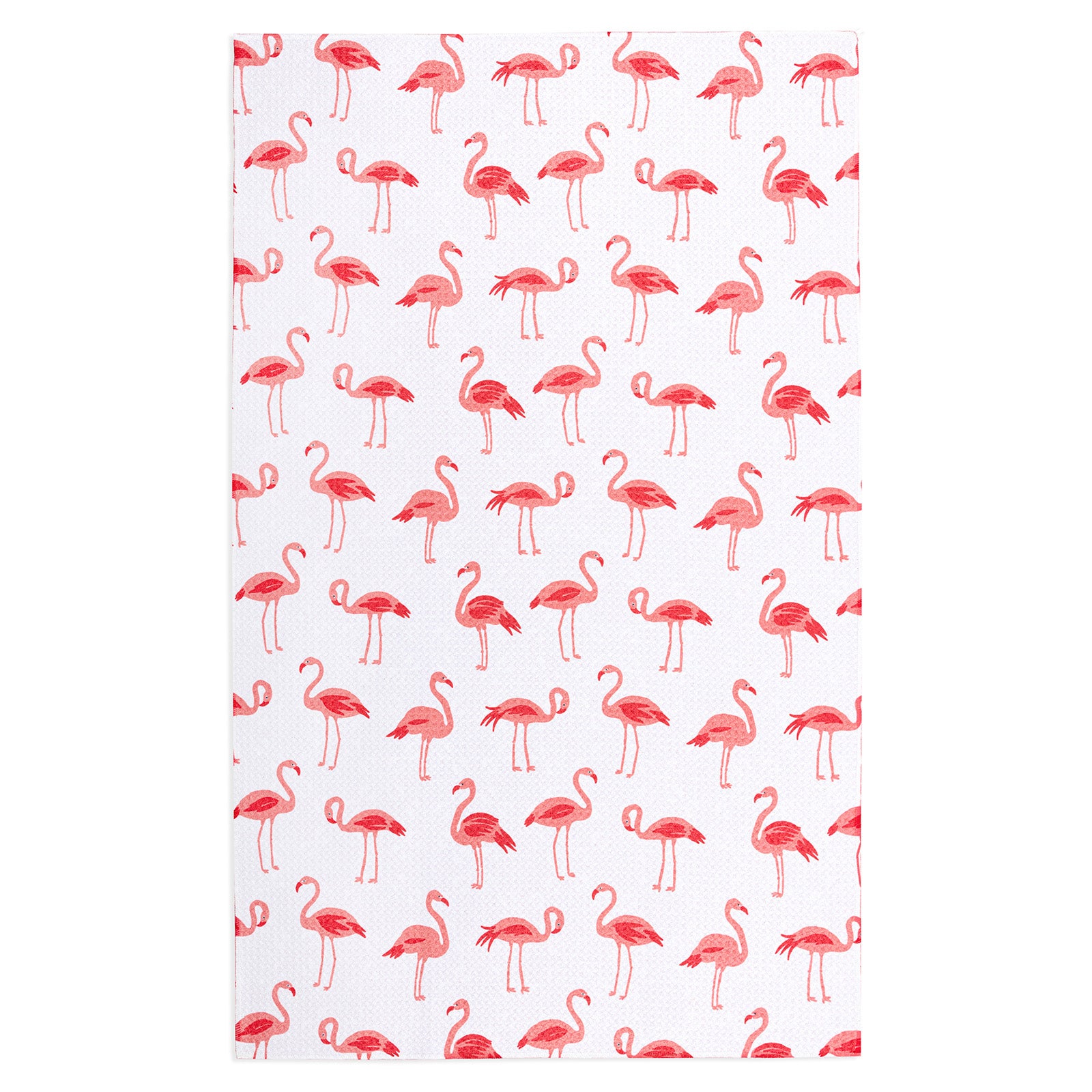 MÜkitchen VIBE Premium Quick Dry Dual Sided Recycled Towel, Flamingo Coast, 18" x 30"