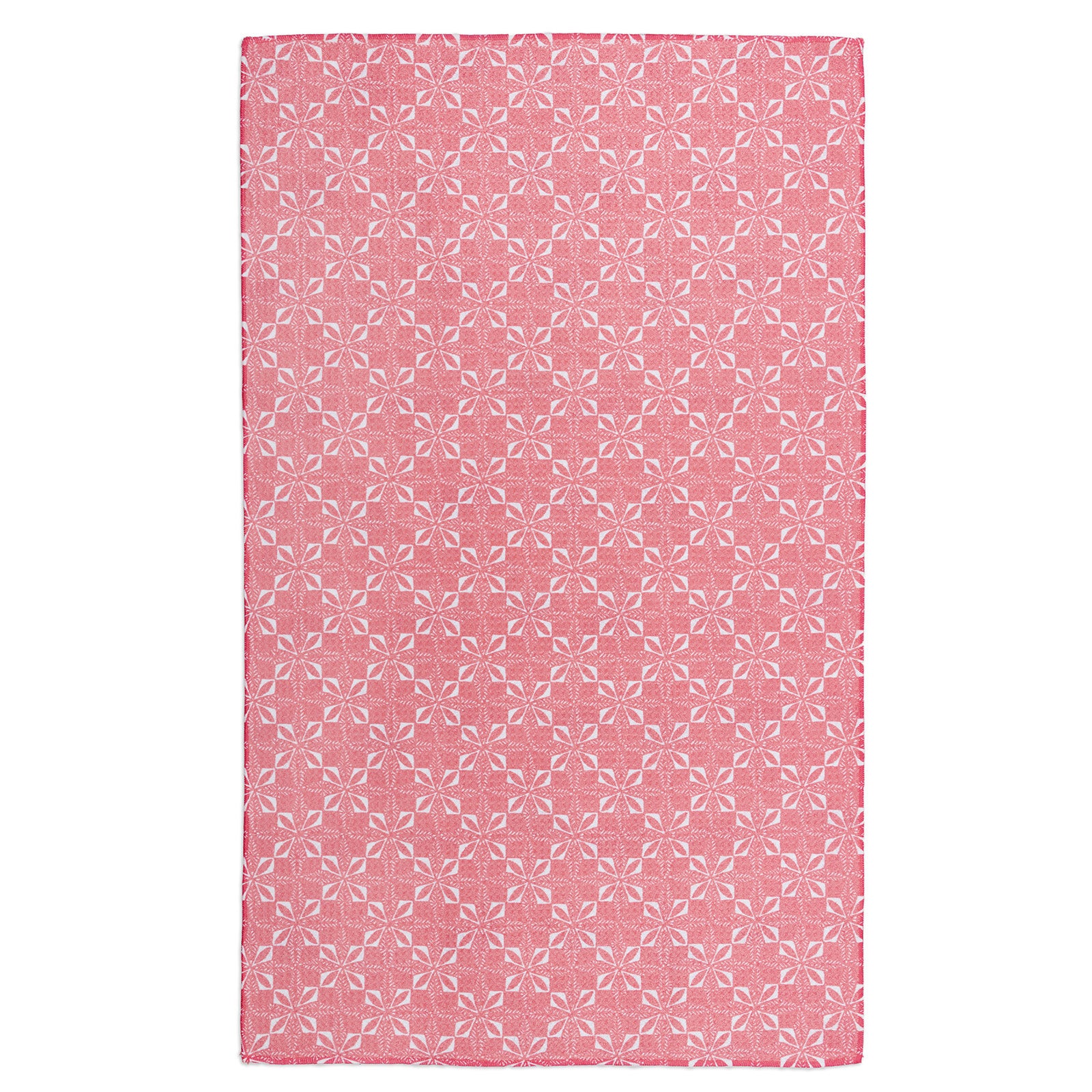 MÜkitchen VIBE Premium Quick Dry Dual Sided Recycled Towel, Flamingo Coast, 18" x 30"