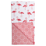 MÜkitchen VIBE Premium Quick Dry Dual Sided Recycled Towel, Flamingo Coast, 18" x 30"