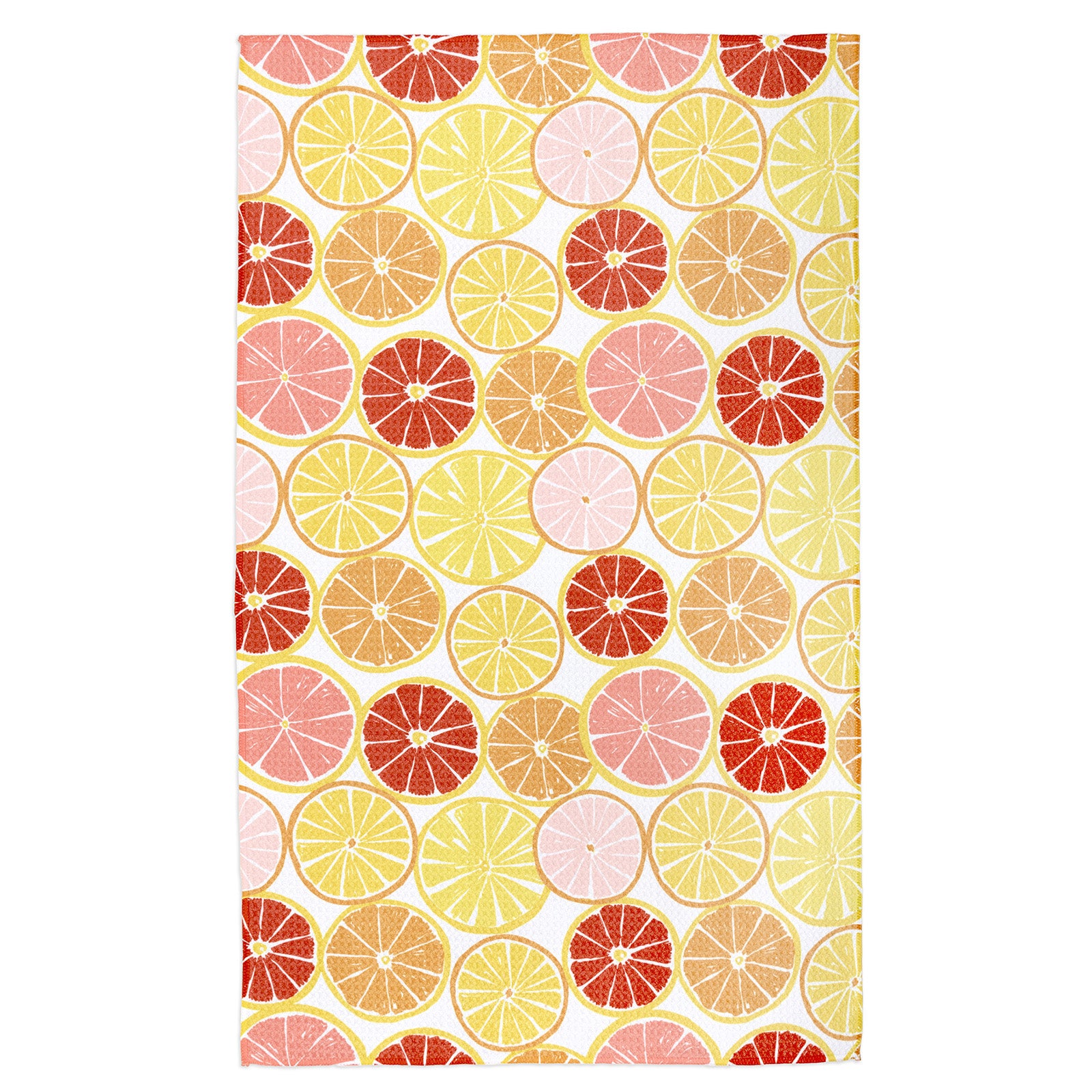 MÜkitchen VIBE Premium Quick Dry Dual Sided Recycled Towel, Citrus Splash, 18" x 30"
