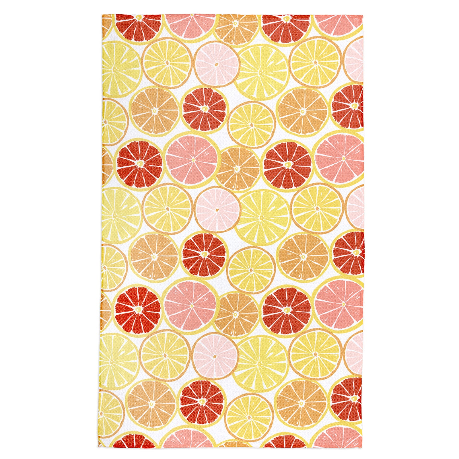 MÜkitchen VIBE Premium Quick Dry Dual Sided Recycled Towel, Citrus Splash, 18" x 30"