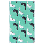 MÜkitchen VIBE Premium Quick Dry Dual Sided Recycled Towel, Meow Mischief, 18" x 30"