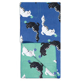 MÜkitchen VIBE Premium Quick Dry Dual Sided Recycled Towel, Meow Mischief, 18" x 30"
