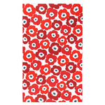 MÜkitchen VIBE Premium Quick Dry Dual Sided Recycled Towel, Poppy Fields, 18" x 30"