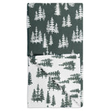 MÜkitchen VIBE Premium Quick Dry Dual Sided Recycled Towel, Pine Forest, 18" x 30"
