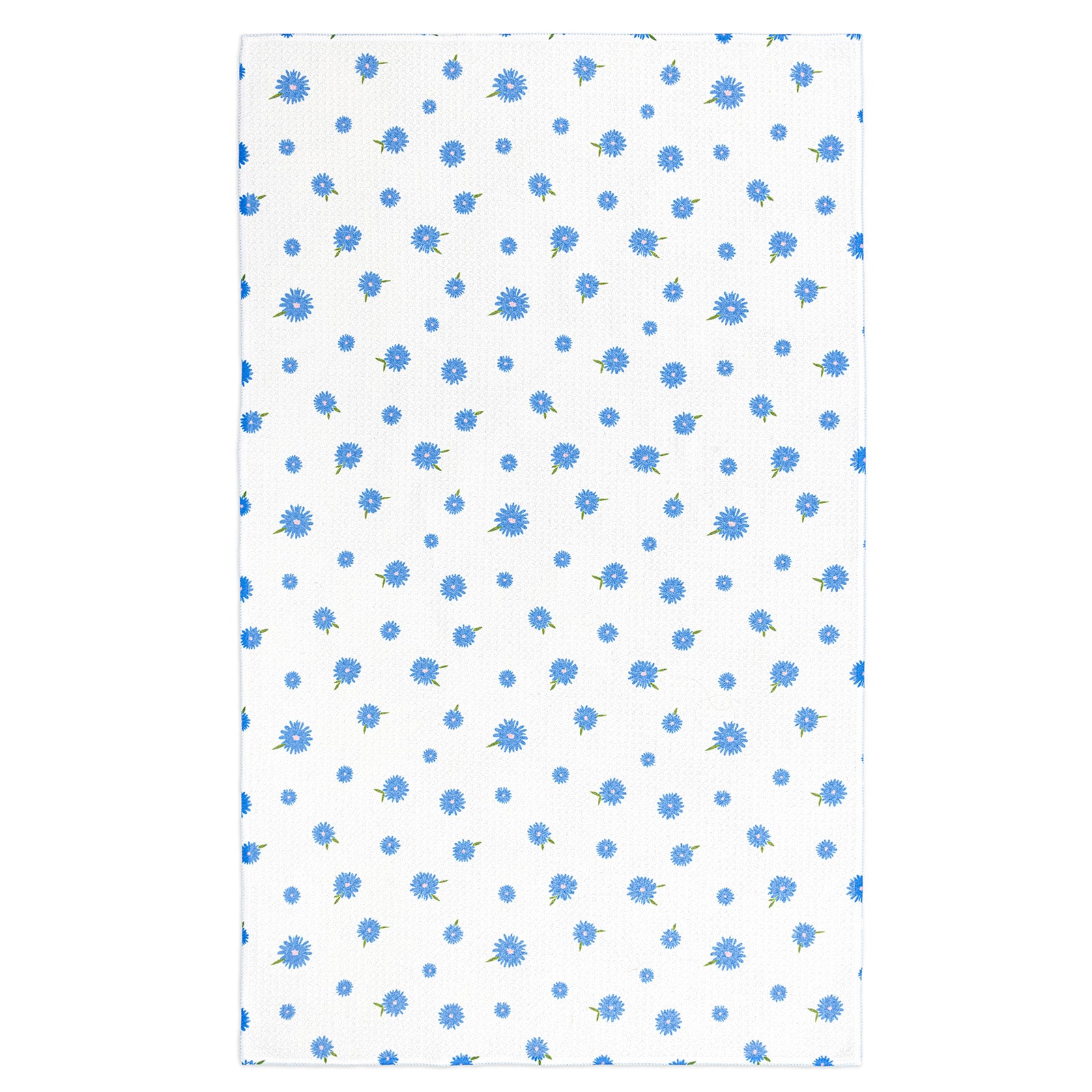 MÜkitchen VIBE Premium Quick Dry Dual Sided Recycled Towel, Daisy Toss, 18" x 30"
