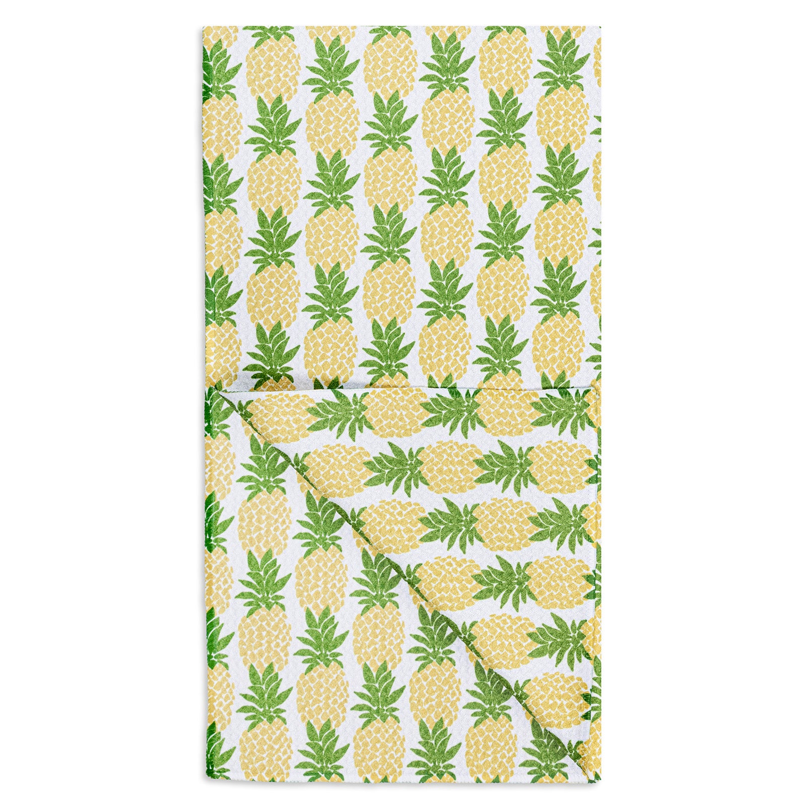 MÜkitchen VIBE Premium Quick Dry Dual Sided Recycled Towel, Pineapple Parade, 18" x 30"
