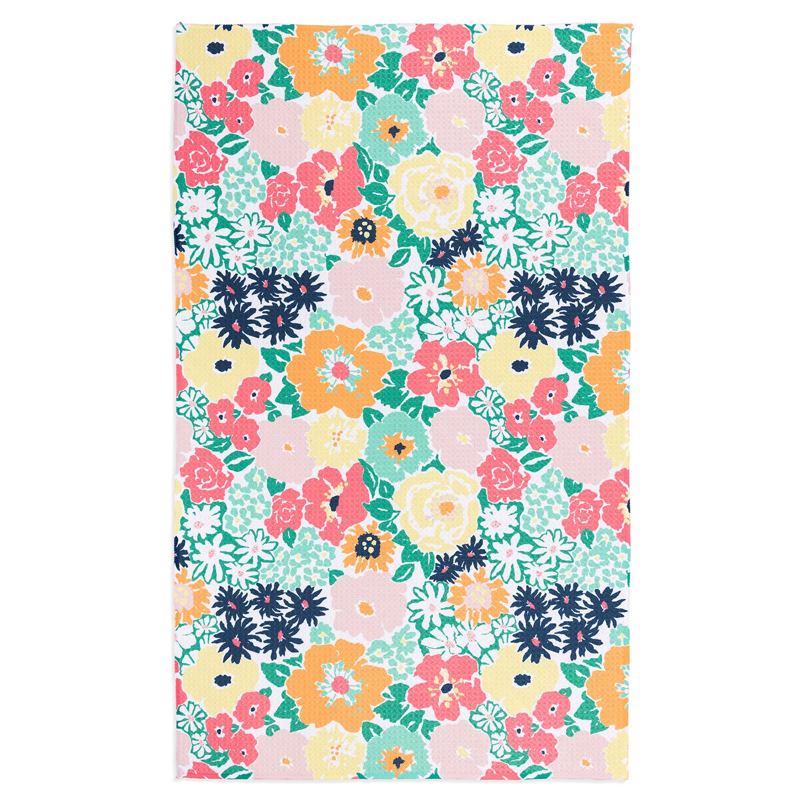 MÜkitchen VIBE Premium Quick Dry Dual Sided Recycled Towel, Clubhouse Floral, 18" x 30"