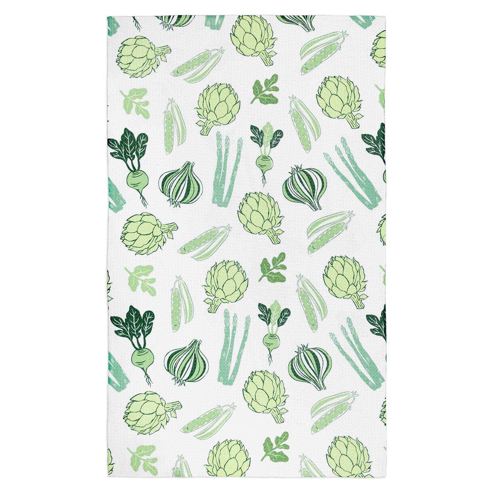 MÜkitchen VIBE Premium Quick Dry Dual Sided Recycled Towel, Spring Greens, 18" x 30"