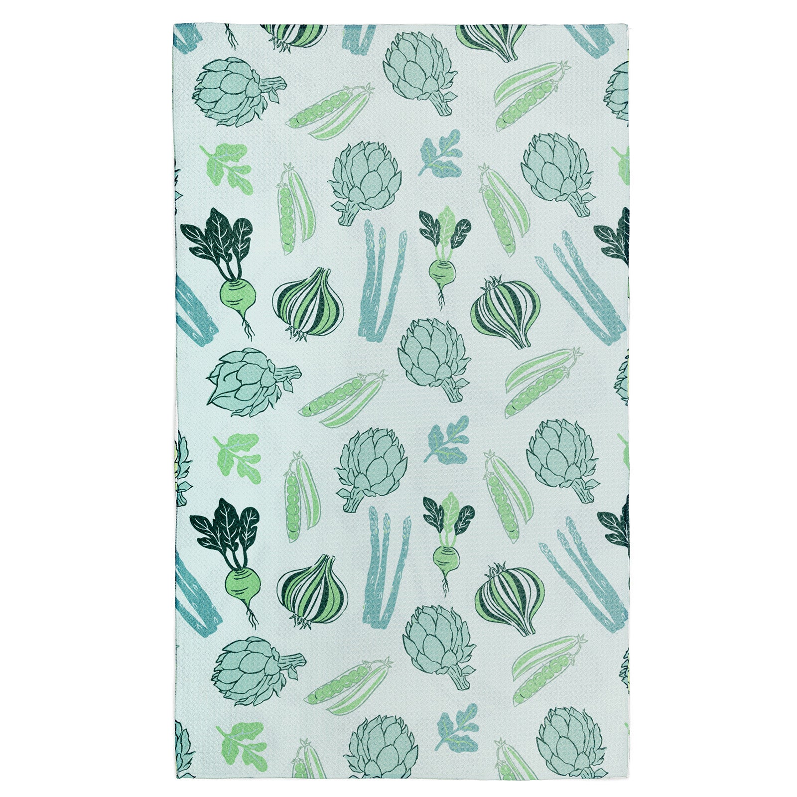 MÜkitchen VIBE Premium Quick Dry Dual Sided Recycled Towel, Spring Greens, 18" x 30"