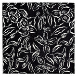 MÜkitchen VIBE Premium Quick Dry Dual Sided Recycled Dish Cloth Set of 2, Black Floral, 10" x 10"