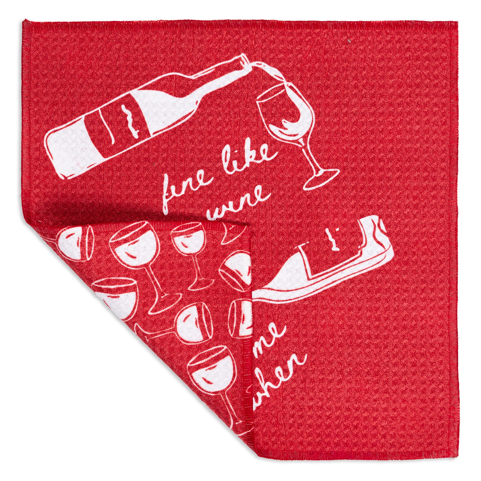 MÜkitchen VIBE Premium Quick Dry Dual Sided Recycled Dish Cloth Set of 2, After Hours, 10" x 10"