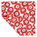 MÜkitchen VIBE Premium Quick Dry Dual Sided Recycled Dish Cloth Set of 2, Poppy Fields, 10" x 10"