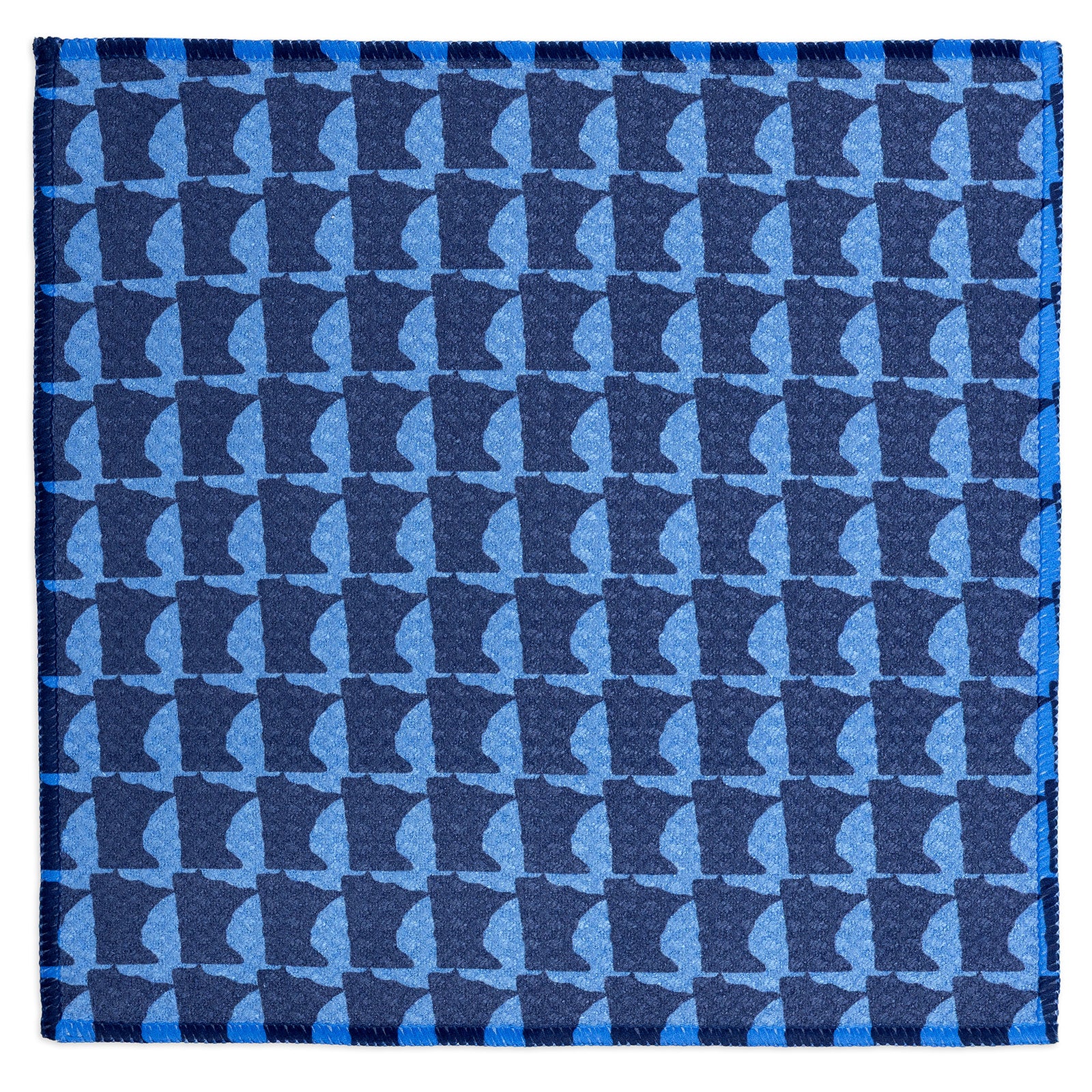 MÜkitchen VIBE Premium Quick Dry Dual Sided Recycled Dish Cloth Set of 2, MN Geo, 10" x 10"