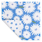 MÜkitchen VIBE Premium Quick Dry Dual Sided Recycled Dish Cloth Set of 2, Daisy Toss, 10" x 10"