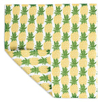MÜkitchen VIBE Premium Quick Dry Dual Sided Recycled Dish Cloth Set of 2, Pineapple Parade, 10" x 10"