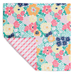 MÜkitchen VIBE Premium Quick Dry Dual Sided Recycled Dish Cloth Set of 2, Clubhouse Floral, 10" x 10"