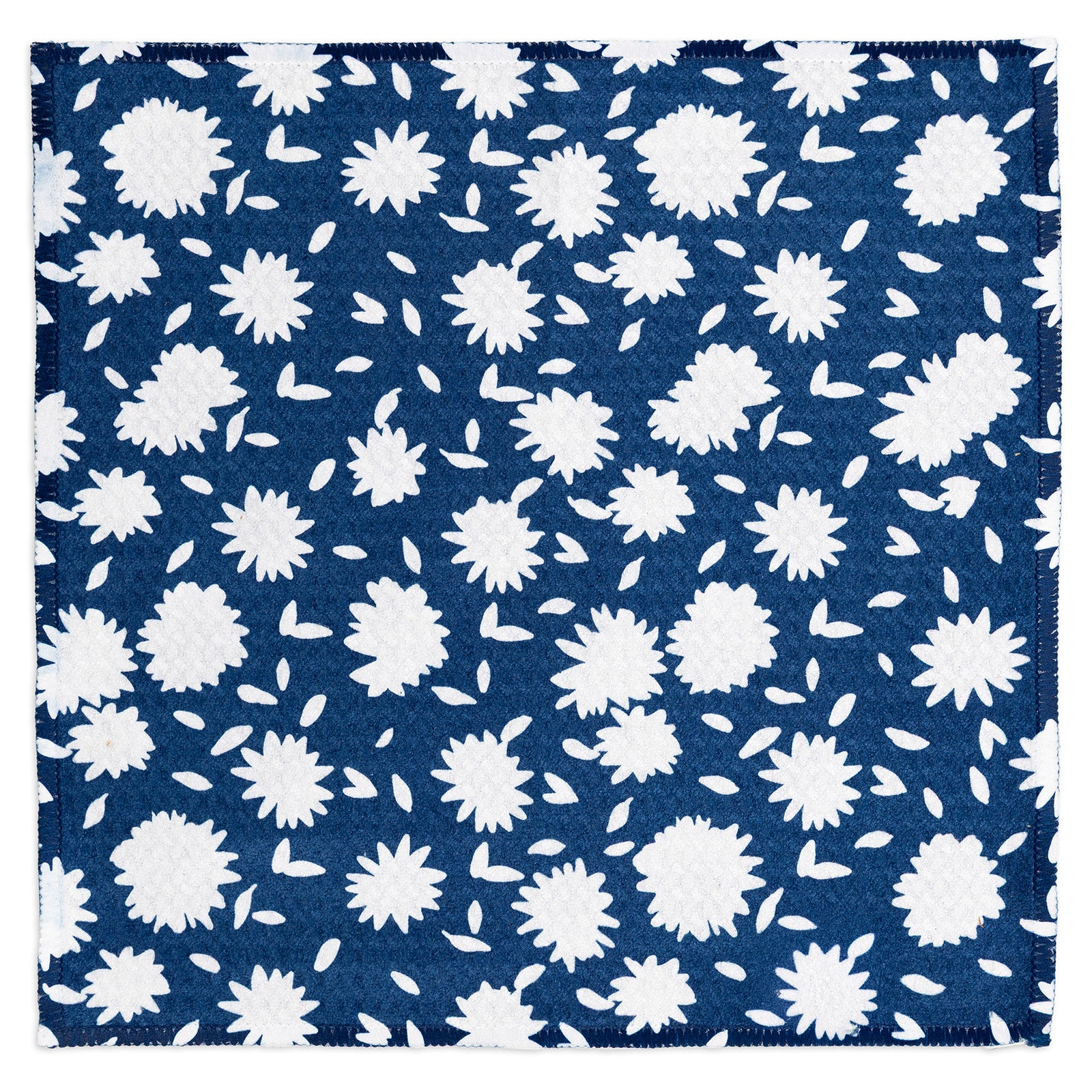 MÜkitchen VIBE Premium Quick Dry Dual Sided Recycled Dish Cloth Set of 2, Aster Blue, 10" x 10"