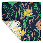 MÜkitchen VIBE Premium Quick Dry Dual Sided Recycled Dish Cloth Set of 2, Vine Floral, 10" x 10"