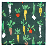 MÜkitchen VIBE Premium Quick Dry Dual Sided Recycled Dish Cloth Set of 2, Root Veggies, 10" x 10"