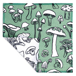 MÜkitchen VIBE Premium Quick Dry Dual Sided Recycled Dish Cloth Set of 2, Mushroom Medley, 10" x 10"