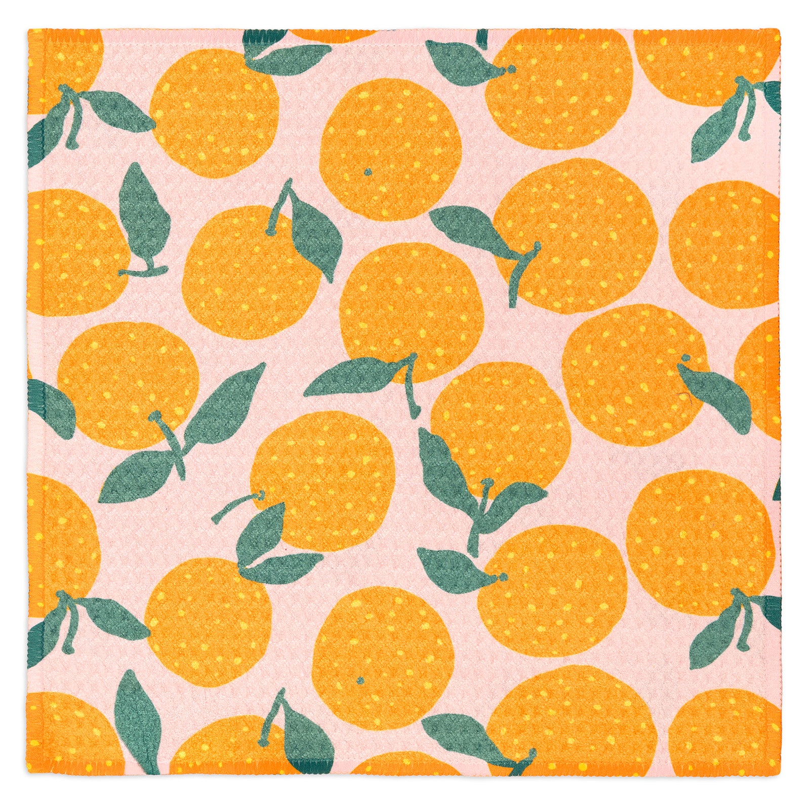 MÜkitchen VIBE Premium Quick Dry Dual Sided Recycled Dish Cloth Set of 2, Orchard, 10" x 10"